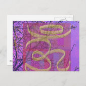 OM Universal Healing Sign - Silk Screen V5 Briefkaart (Voorkant / Achterkant)