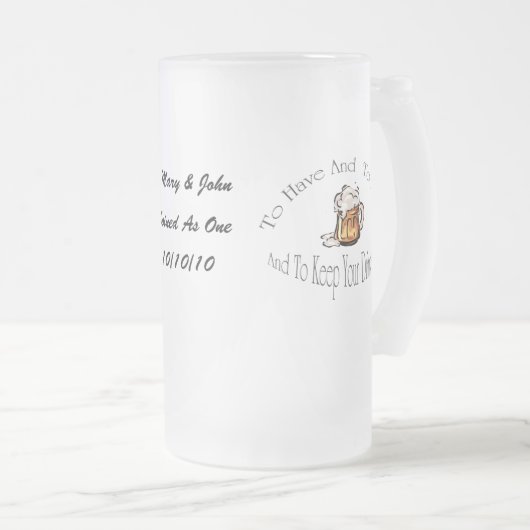 Om uw Drink koude bier te hebben en te houden Matglas Bierpul (Voorkant rechts)