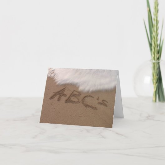 Om uw Dromen te bereiken herinner uw ABCs Kaart (Voorkant)