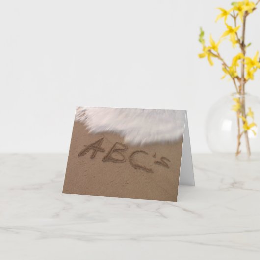 Om uw Dromen te bereiken herinner uw ABCs Kaart (Gele Bloem)