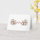 Om van de henna Dubbel Kaart (Gele Bloem)