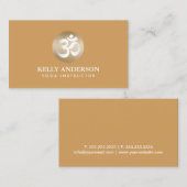 Om van de yoga & van de Meditatie het Gouden Visitekaartje (Voorkant / Achterkant)