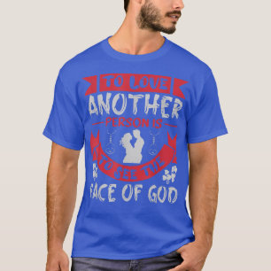 Om van een andere persoon te houden is het gezicht t-shirt