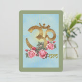 OM van India - Wenskaart Aankondiging (Staand voorkant)