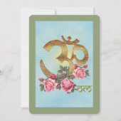 OM van India - Wenskaart Aankondiging (Voorkant)