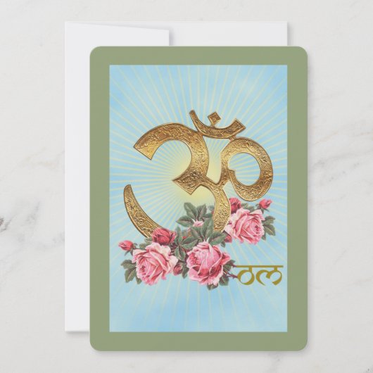 OM van India - Wenskaart Aankondiging (Voorkant)