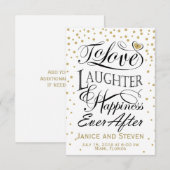 Om van lachen en geluk te houden, ooit na design (Voorkant / Achterkant)