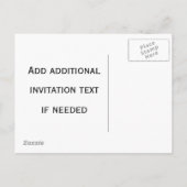 Om van lachen en geluk te houden, ooit na design uitnodiging briefkaart (Achterkant)