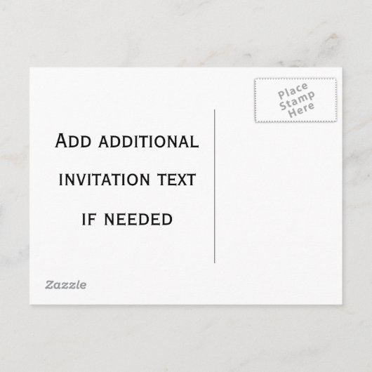 Om van lachen en geluk te houden, ooit na design uitnodiging briefkaart (Achterkant)