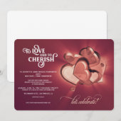 Om van Roos te houden en te koesteren Gold Hearts Aankondiging (Voorkant / Achterkant)