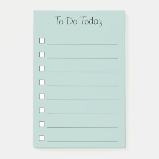 Om vandaag te doen - Post het Nota's Post-it® Notes (Voorkant)