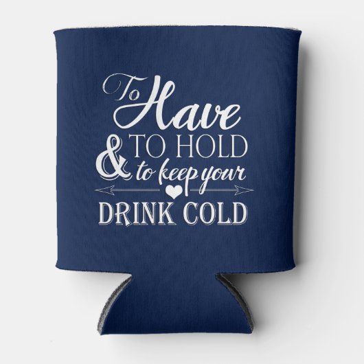 Om vast te houden om de Drink koud bruiloft te hou Blikjeskoeler (Voorkant)