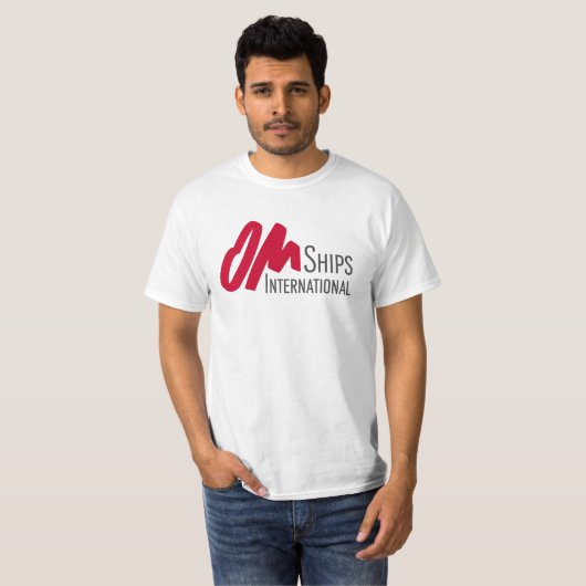 OM verzendt Logo Basic Tshirt (Voorkant volledig)