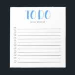 Om Vet Script Blue Notitieblok aan te bieden<br><div class="desc">Eenvoudig om Lijst met jouw naam en gewaagd manuscript te doen.</div>