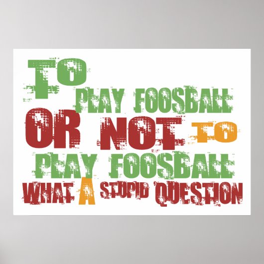 Om voetbal te spelen poster (Voorkant)