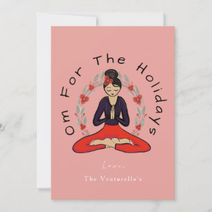 'Om Voor De Feestdagen' Gezinsyoga Kerstkaart