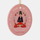 'Om Voor De Feestdagen' Yogi Beste Vriend Ornament (Rechts)