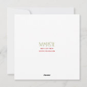 OM voor Feestdagen met handgeschreven typografie Feestdagenkaart (Achterkant)