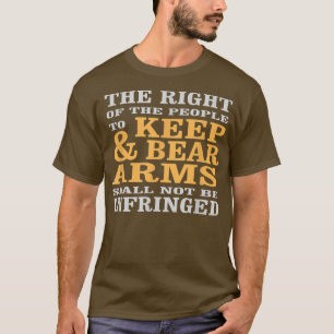 Om wapens in stand te houden en te Beren Pro-Pisto T-shirt