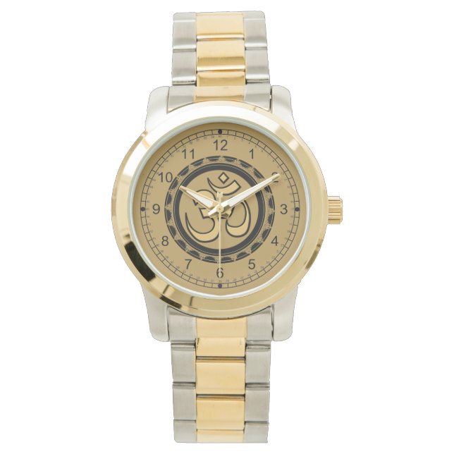 OM Watch Gold Design Horloge (Voorkant)