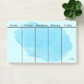 Om Waterverf aanbieden Blauw toevoegen Naam Groot Post-it® Notes (Kantoor)