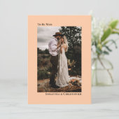 Om Wed minimalistisch verticaal foto-interieur te  Kaart (Staand voorkant)