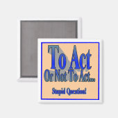 Om wel of niet te handelen magneet (Voorkant / Achterkant)