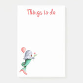 Om Whimsical Owl Mermaid te doen Post-it® Notes (Voorkant)