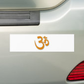 OM-winkel voor Yoga Bumpersticker (Op auto)