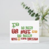 Om Wiskunde te doen Briefkaart (Staand voorkant)