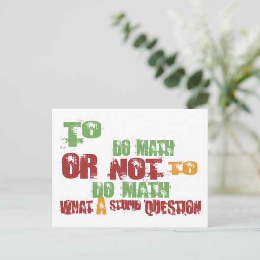 Om Wiskunde te doen Briefkaart (Staand voorkant)