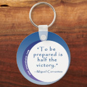 Om worden voorbereid is de helft van de overwinnen sleutelhanger (Voorkant)