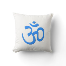 Om Yin Yang Flower pillow