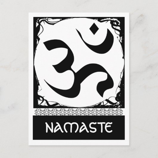 Om Yoga Briefkaart (Voorkant)