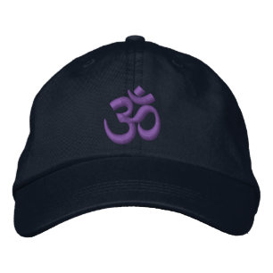 OM Yoga Chakra Paarse of pas het aan Borduurwerk Pet