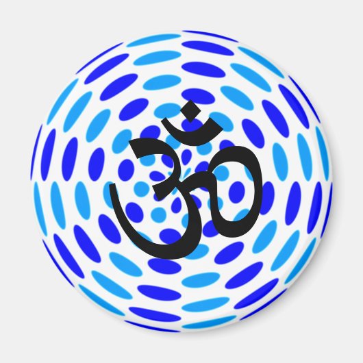 Om Yoga - Koelkast Magneten (Voorkant)