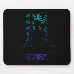Om Yoga Meditatie Boeddhistisch Boeddhisme Retro Muismat