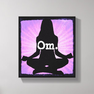 Om Yoga Meditatie Zen Canvas Muurkunst Afdruk