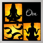 Om Yoga Meditation Poster (Voorkant)