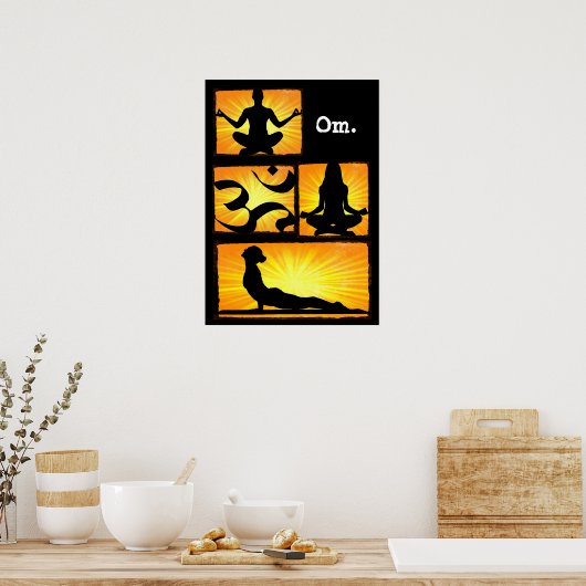 Om Yoga Meditation Poster (Keuken)