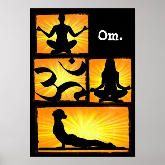Om Yoga Meditation Poster (Voorkant)
