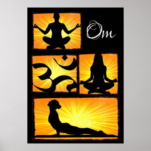 Om Yoga Meditation Poster (Voorkant)