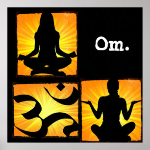 Om Yoga Meditation Poster