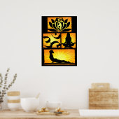 Om Yoga Meditation Poster (Keuken)