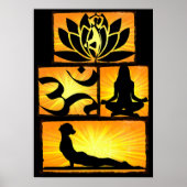 Om Yoga Meditation Poster (Voorkant)