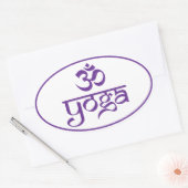 Om Yoga Ovale Sticker (Envelop)