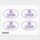 Om Yoga Ovale Sticker (Vel)