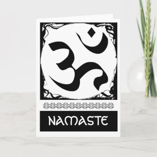 Om Yoga Wenskaarten Kaart