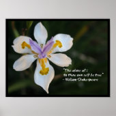 Om zelf echt inspirerend citaat te zijn poster (Voorkant)