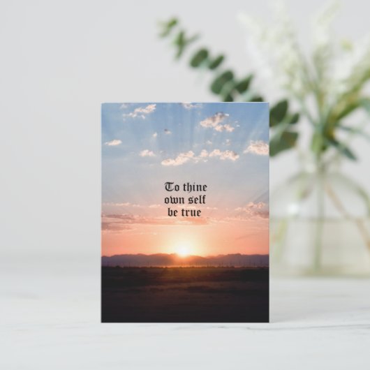 Om zelf te denken briefkaart (Staand voorkant)